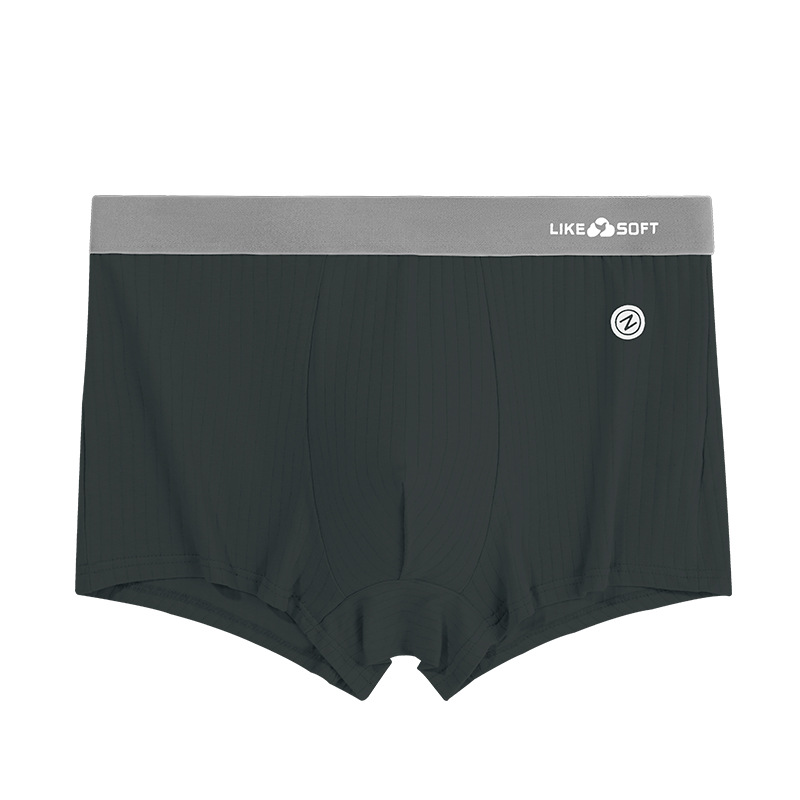 Pantalones interiores de hombre de algodón de contraste de color rayas antibacterianas pro-piel de la piel de los deportes transpirables pantalones adolescentes al por mayor