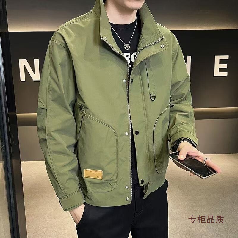 痞帅男士外套春秋季潮牌感|undefined