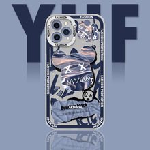 潮牌藍色暴力熊適用蘋果12手機殼iphone11保護套13promax全包硅膠