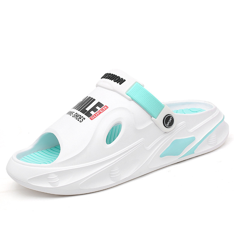 Verano nuevo hombre pisar mierda sensación de conducir zapatillas de sandallas de doble propósito al aire libre zapatos de playa de moda