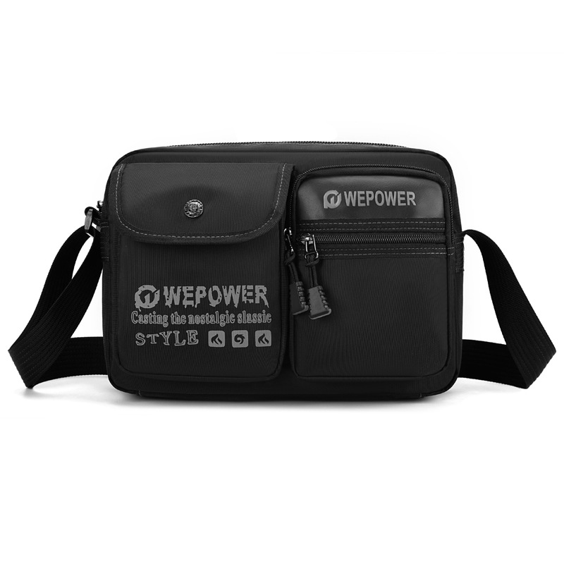 WEPOWER nueva moda multi-bolso de hombro casual bolso de bolsillo multi-bolso de viaje de viaje de viaje ultra ligero bolso de tramo inclinado