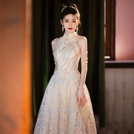 晚礼服裙女2026新款敬酒服新娘新中式高端轻奢小众高级感平时可穿