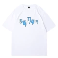 White blue label
