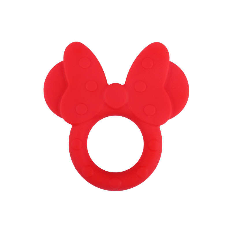 Amazon nueva historieta Minnie molar de silicona teether juguete bebé creativo teether stick suministros maternos e infantiles