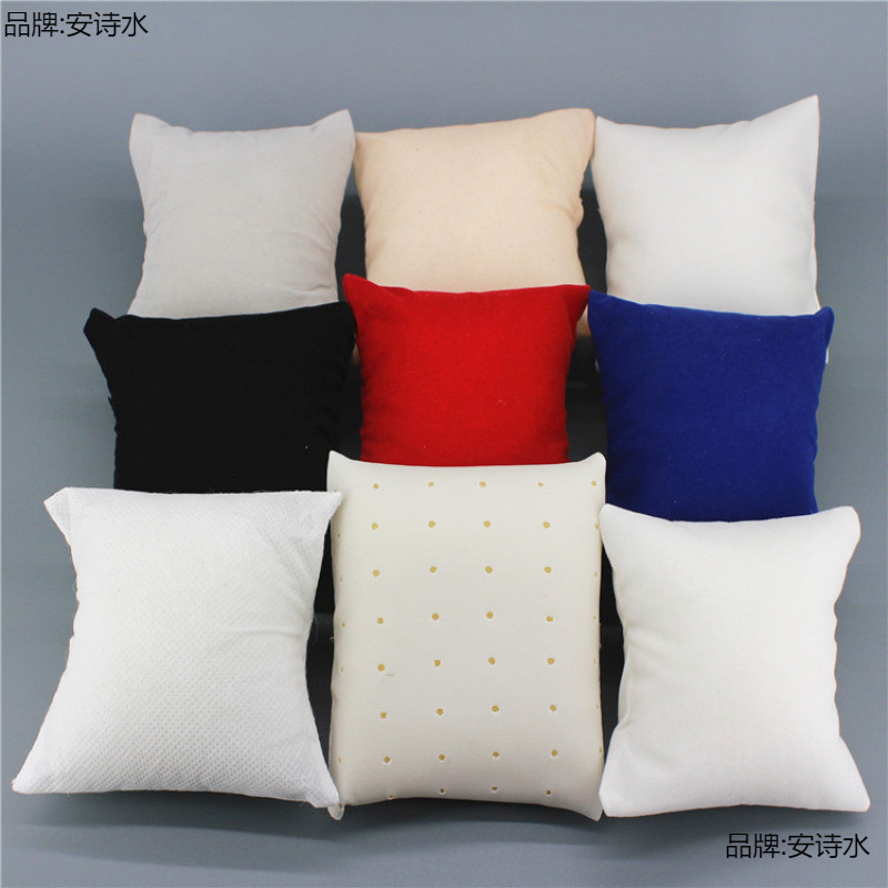 Watch Small Pillow Jewelry Bracelet Storage Box Tray Jewelry Display Stand Fixed Photography Pillow Bag Jewelry Box
