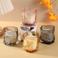 北欧瑠璃杯香薫ろうそく大豆ワックス誕生日プレゼント女子家庭用アロマお土産ツイストカップろうそく
