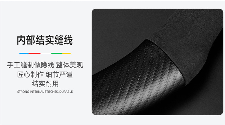Carbon fiber steering wheel cover for new Mondeo, EVOS, Taurus, Ford Focus, and Explorer