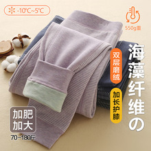 儿童保暖裤a类冬季新款胖童双层加厚秋裤加肥加大棉裤校服神器