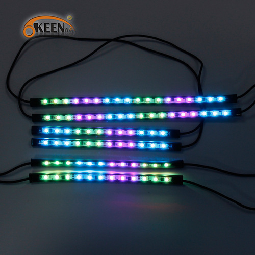 OKEEN改装RGB幻彩底盘灯新款摩托车气氛装饰灯 通用哈雷led氛围灯