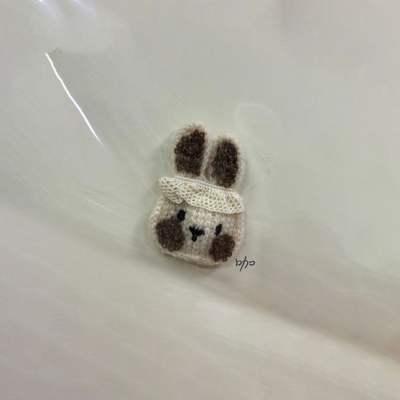 布艺兔子diy配饰 毛线兔子森系可爱配件 童装鞋帽辅料 毛圈兔|undefined
