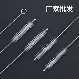 现货尼龙吸管刷 厂家大量批发 儿童奶瓶试管刷 清洁刷子不锈钢304