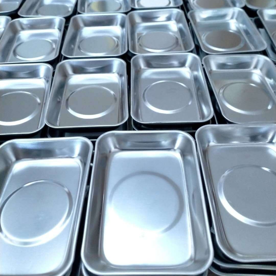 方形工具磁性收纳盘 上下双面都带有磁力 底座轻松吸附在铁制品上