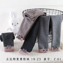 童装2025女童卡通甜美奥粒绒打底裤丘比特中童跨境可外穿打底裤