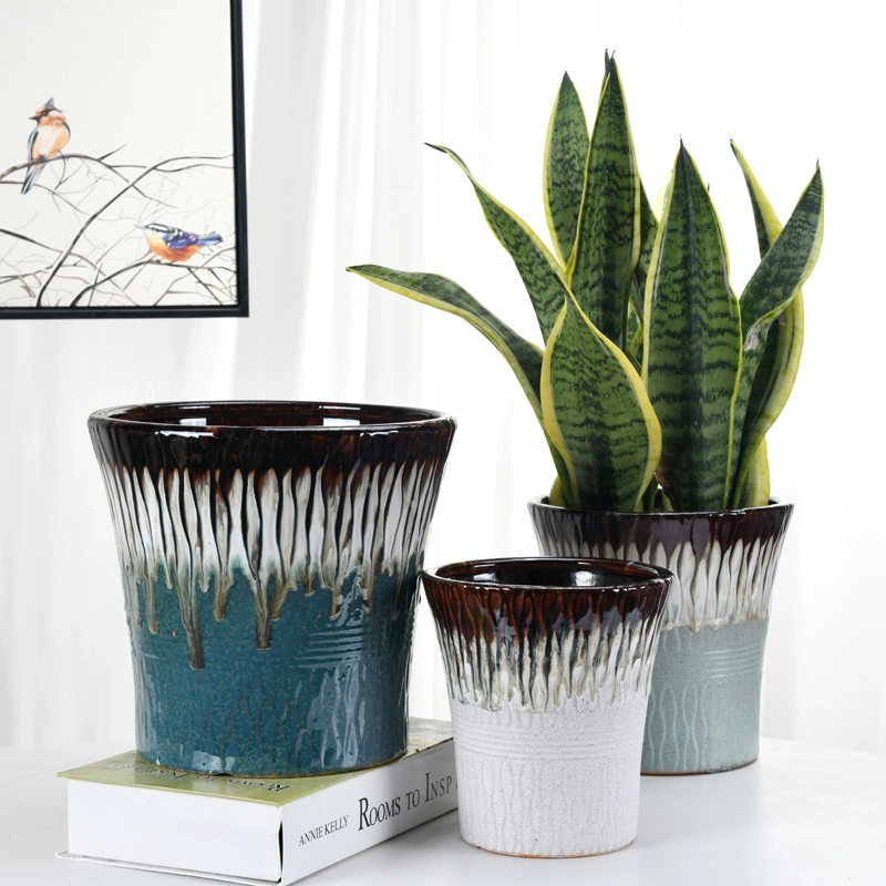 Керамический цветочный горшок бытовая ваза большие деньги дерево гостиная орхидея тигровая пила