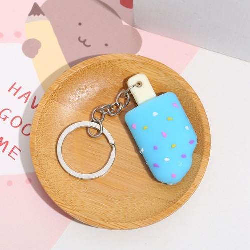 Summer Popsicle Ice Cream Keychain Colorful Popsicle Keychain Creative Car Bag Pendant Event Small Gift