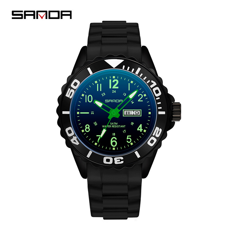 SANDA 1053 estilo reloj de cuarzo para hombres y mujeres estudiantes de secundaria fresco impermeable moda personalizada Reloj Deportivo Creativo