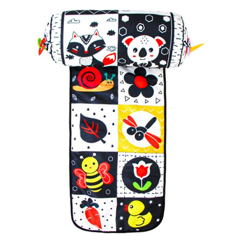 Aipinqi nuevo Head-up almohada de entrenamiento bebé recién nacido blanco y negro acostado Almohada Bebé en forma de U de aprendizaje acostado almohada en stock