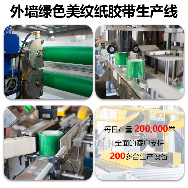 Cinta de papel de textura verde para paredes exteriores, decoración del sitio, pintura de piedra real, fácil de rasgar, sin dejar pegamento