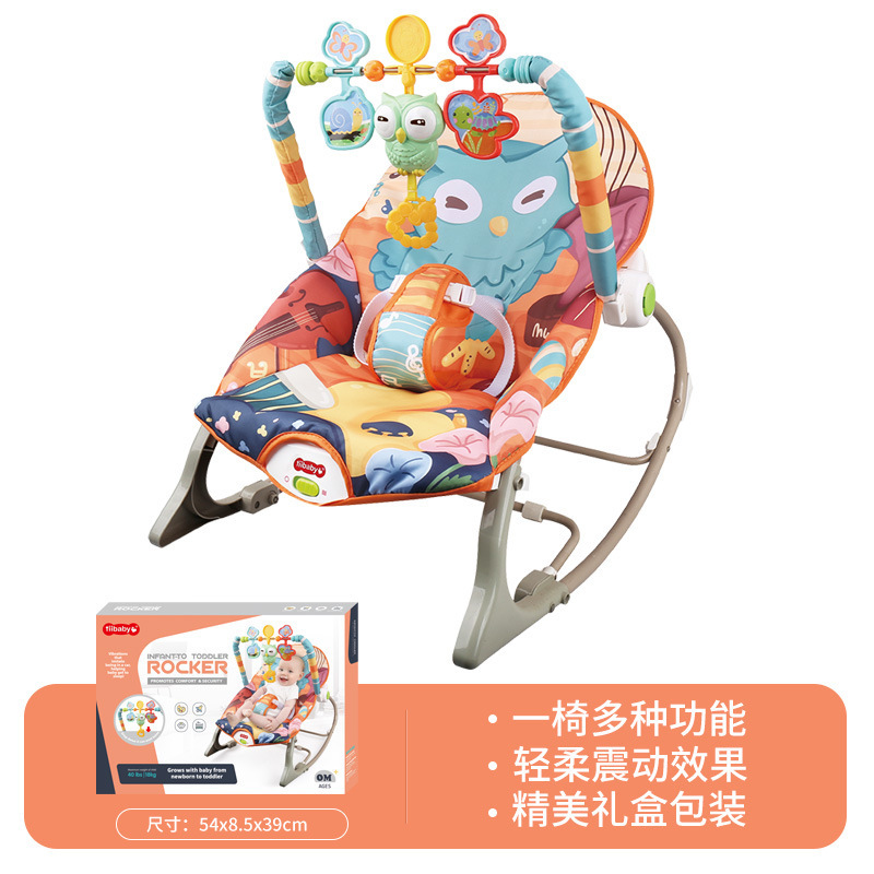 Mecedora eléctrica para bebés 0-12 meses – con música, vibrations relajantes