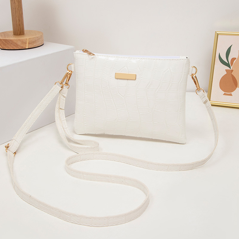 Moda retro simple de moda bolsas de damas estampado de piedra de hombro bolso de mano bolso de mano de damas
