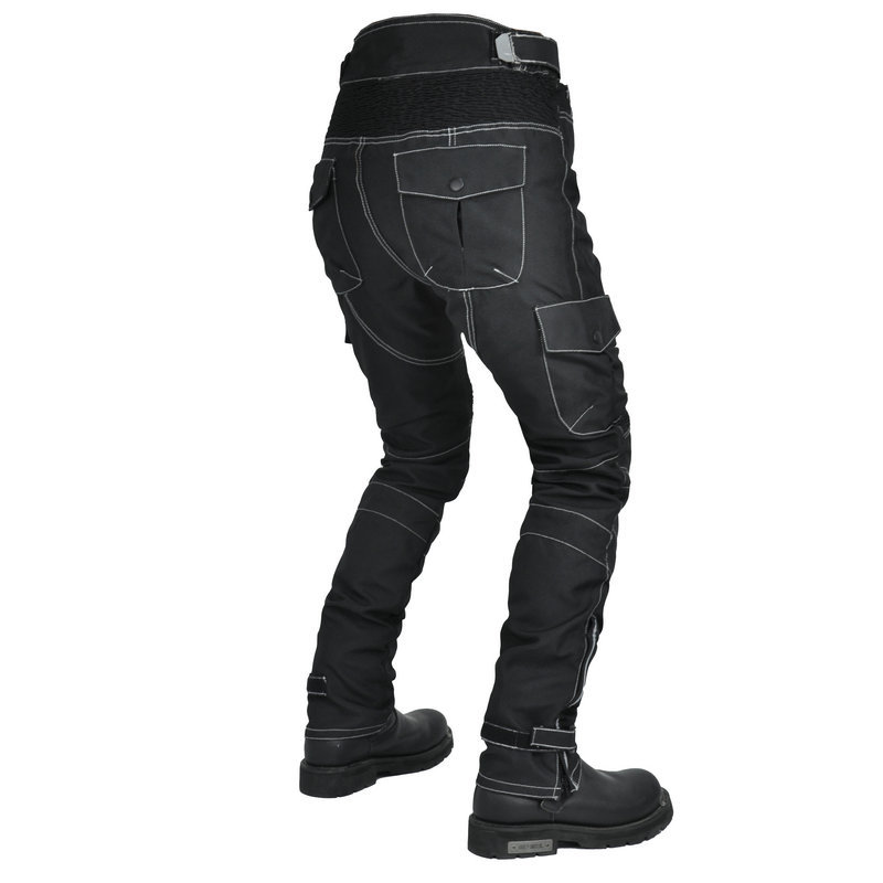 VOLERO motocicleta montar pantalones hombres multi-bolsa ropa de trabajo Oxford tela impermeable ajustable cintura alta motocicleta anti-caída Pantalones
