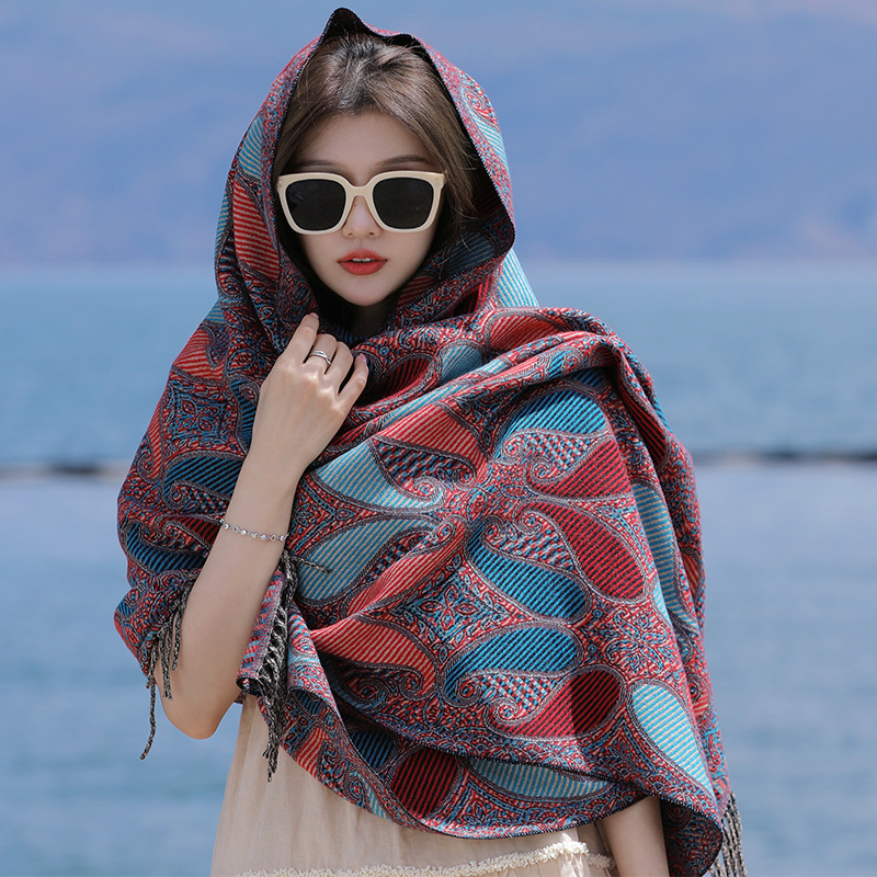 Retro fashionable ethnic trench coat