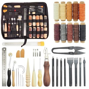 zipper packaging leather tools suit leather craft leather goods package hand-stitched handmade leather leather goods diy suit