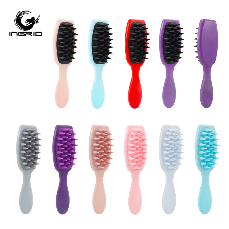 Cepillo de champú de mango largo, champú, peine de masaje, suministros de baño, cabello de bebé para adultos en casa, masaje de cuero cabelludo, peine de champú