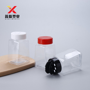 Transparent Seasoning Bottle 175ml Butterfly Cap Plastic Jar Kitchen Seasoning Jar Salt Pepper Bottle Pet Barbecue Sprinkler Bottle