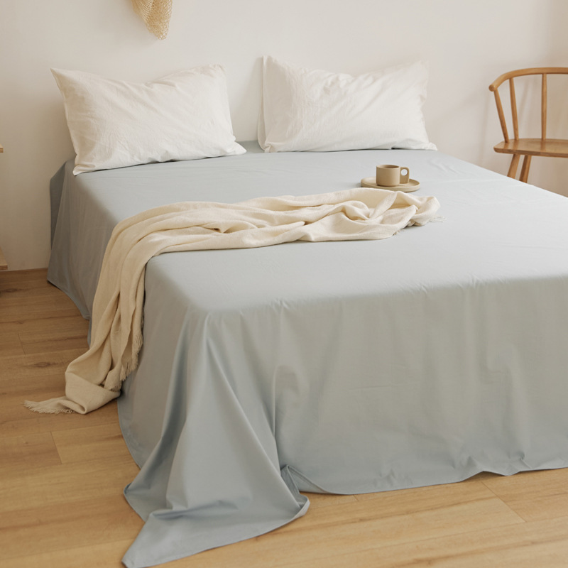 100 sábanas de algodón de color sólido sábanas de algodón dormitorio sábanas dobles individuales sábanas de piel de padres