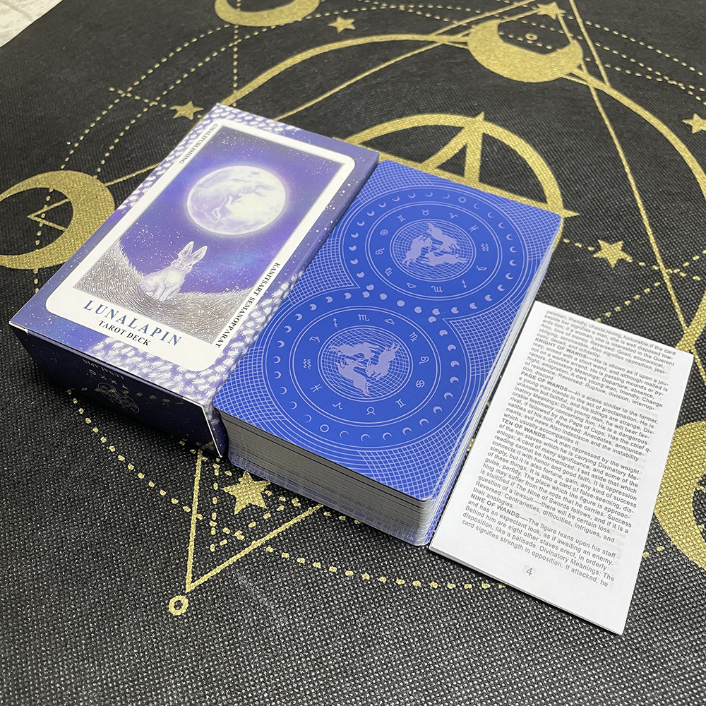 Cute Lunalapin Rabbit Tarot Oracle Cards Party Game Set_voghion.com