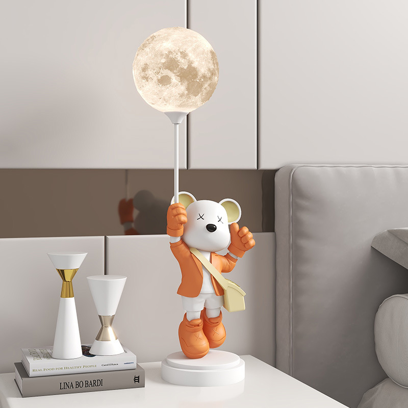 Living Room large violent bear floor lamp decoration sofa TV cabinet light luxury home decoration housewarming gift