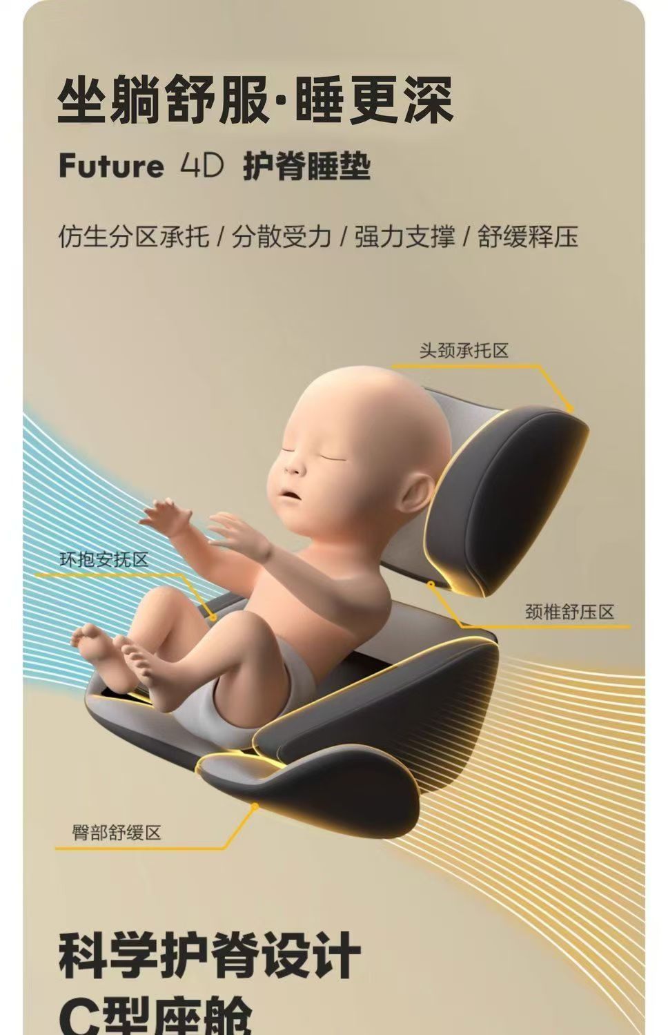 Bebecasi 0-12 years old newborn safety seat car 360 Rotating baby baby car
