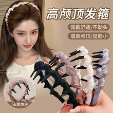 夏天发箍女款2025新款防滑高颅顶洗脸专用头箍气质发带压发