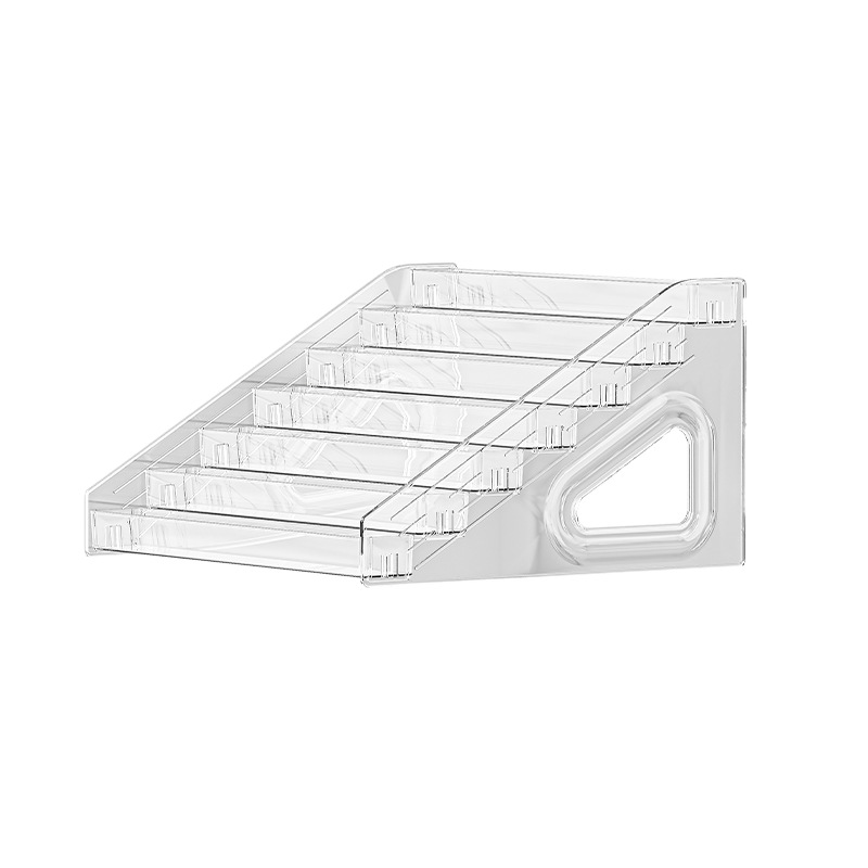 Transparente trapezförmige Kosmetik-Organizer Box Schminktisch Tischplatte Aufbewahrungsregal Make-up Pinsel Lippenstift Parfüm Aufräum- und Präsentationsständer
