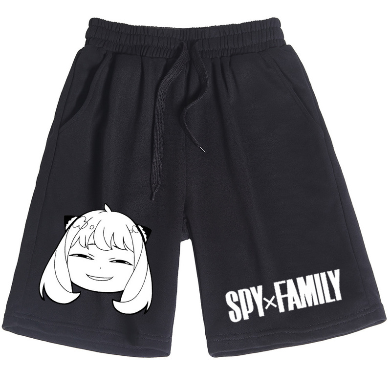 2022 summer new spy play house two-dimensional anime peripheral men's and women's same shorts fifth pants