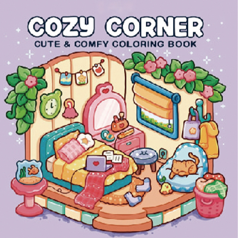 跨境涂色本 Spooky Cutie Coloring Book 怪兽系列儿童涂鸦填色本|undefined