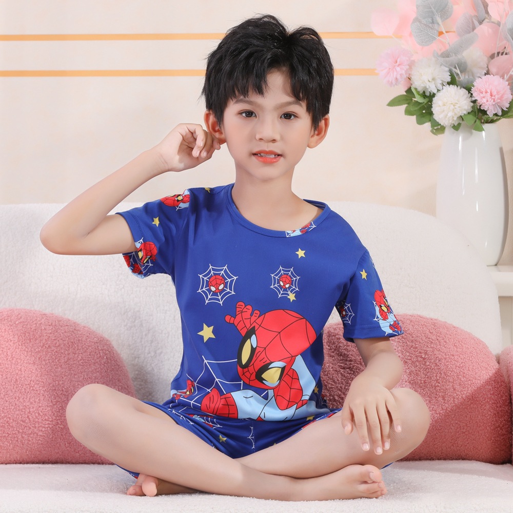 LS-Short Sleeves-Blue Spider