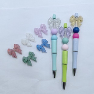 Cross-Border Hot-Selling New Products: New Butterfly Braids Multi-Color Series Silicone Cartoon Beads Beads Factory Wholesale