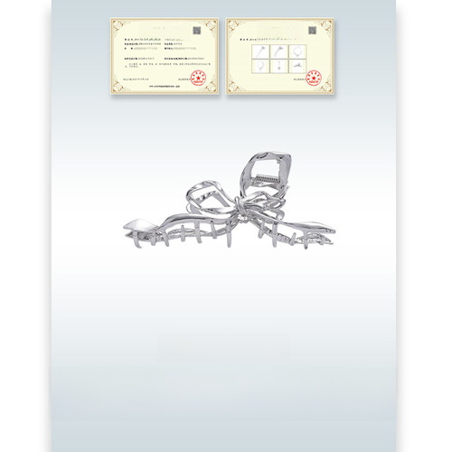 Original design bow hair clip wholesale new European and American cross-border high-end shark clip niche cool hair accessory