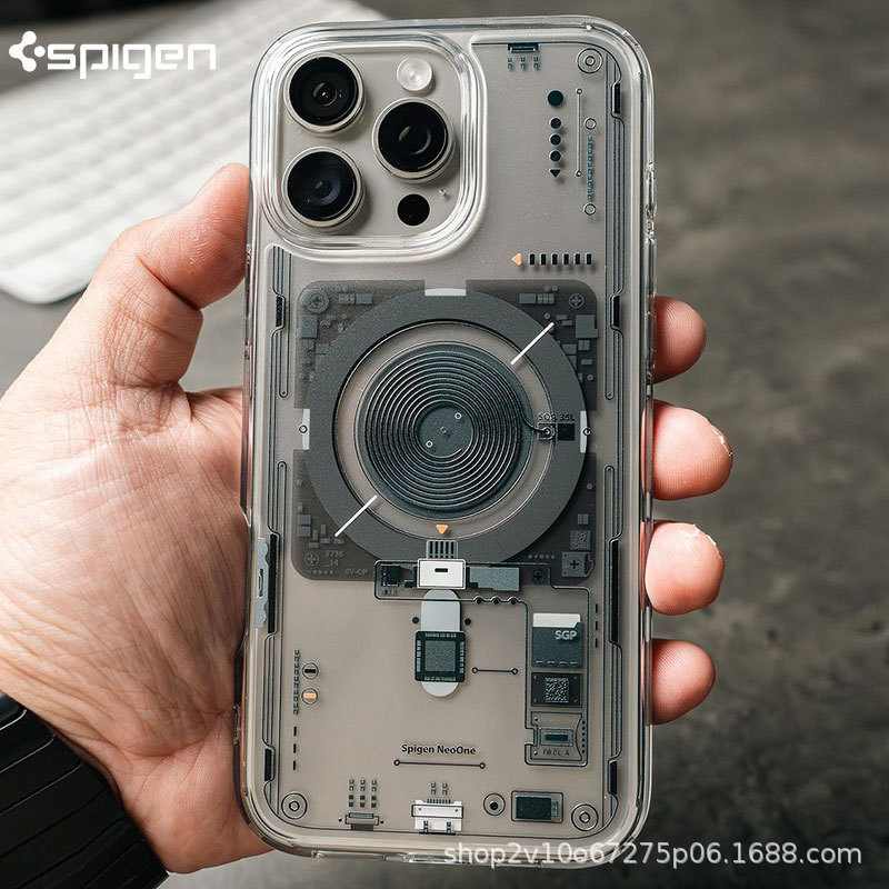 Spigen Is Suitable for Apple Iphone16Promax Mobile Phone Case New Technology Magnetic Protective Cover 15Plus Case