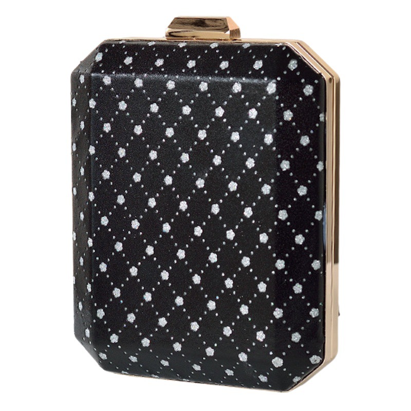 Transfronterizo nuevo rombo hueco bolso de noche de alto grado de las mujeres pu bolsa de vestir bolso de embrague retro fábrica al por mayor