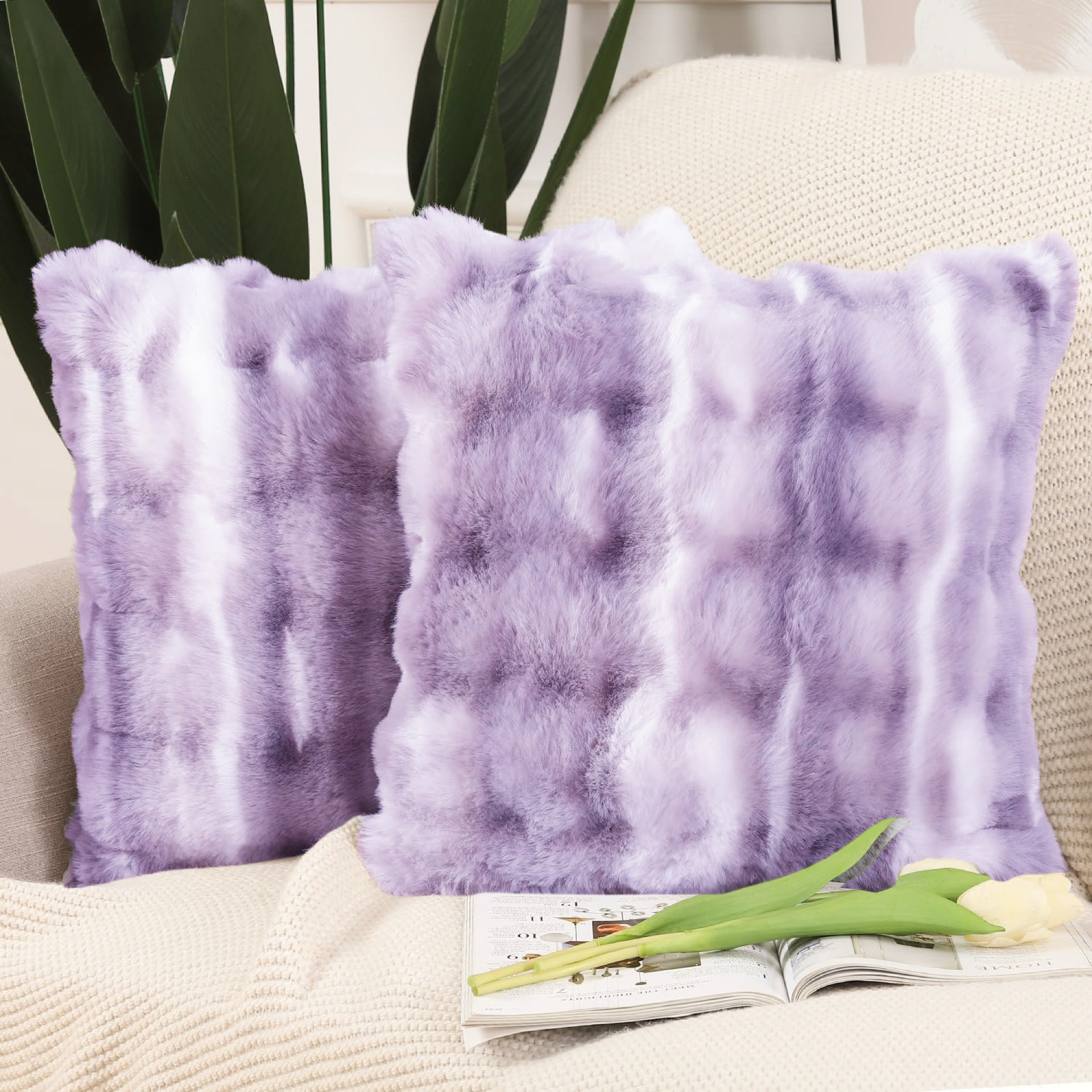 Amazon espuma almohada de peluche simple lujo ligero negro y blanco retro almohada de peluche conejo sofá cojín funda de almohada