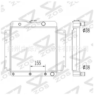 High Quality Customized All Aluminum Car Water Tank Factory Radiator Suitable for Models Dodge Dart 1967-1969