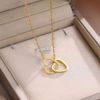 Design necklace stainless steel, chain for key bag , 2023 collection, trend of season, does not fade, light luxury style, simple and elegant design