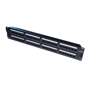 2U Category 6 48 Ports Unshielded Monolithic Patch Panel