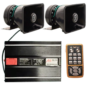 Wireless siren 400W megaphone high-pitched alarm loudspeaker AS7200M-2+100C speaker