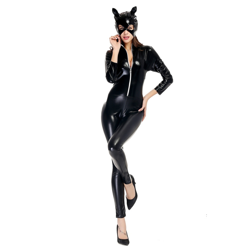 Lacquer Leather Outfit, Cat Girl Style, Unisex Biker Suit, Halloween Party Costume, Sexy Outfit Set Lacquer Leather Outfit, Cat Girl Style, Unisex Biker Suit, Halloween Party Costume, Sexy Outfit Set