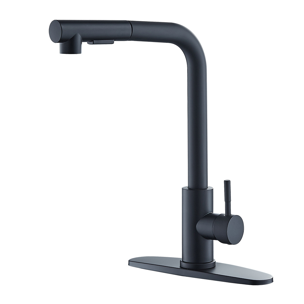 Siete caracteres negro 304 de dos engranajes (tubería + placa base)