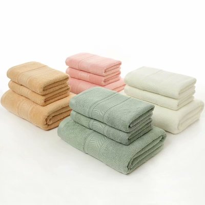 Bamboo fiber Sets of towels new pattern Bamboo fiber Bath towel towel One Bath towel Two Towel sets Super Source of goods Sets of towels